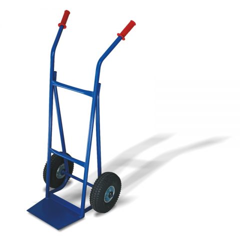 Hand truck with two wheels from pneumatic rubber 260mm docking platform 210x330mm