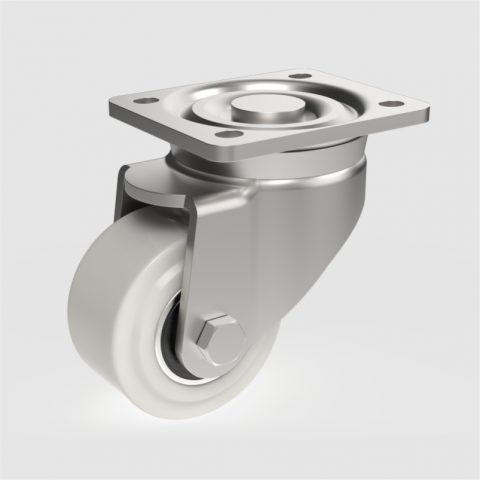 Heavy duty swivel castor 100mm for,wheel made of Cast Polyamide,double ball bearings.Top plate fitting